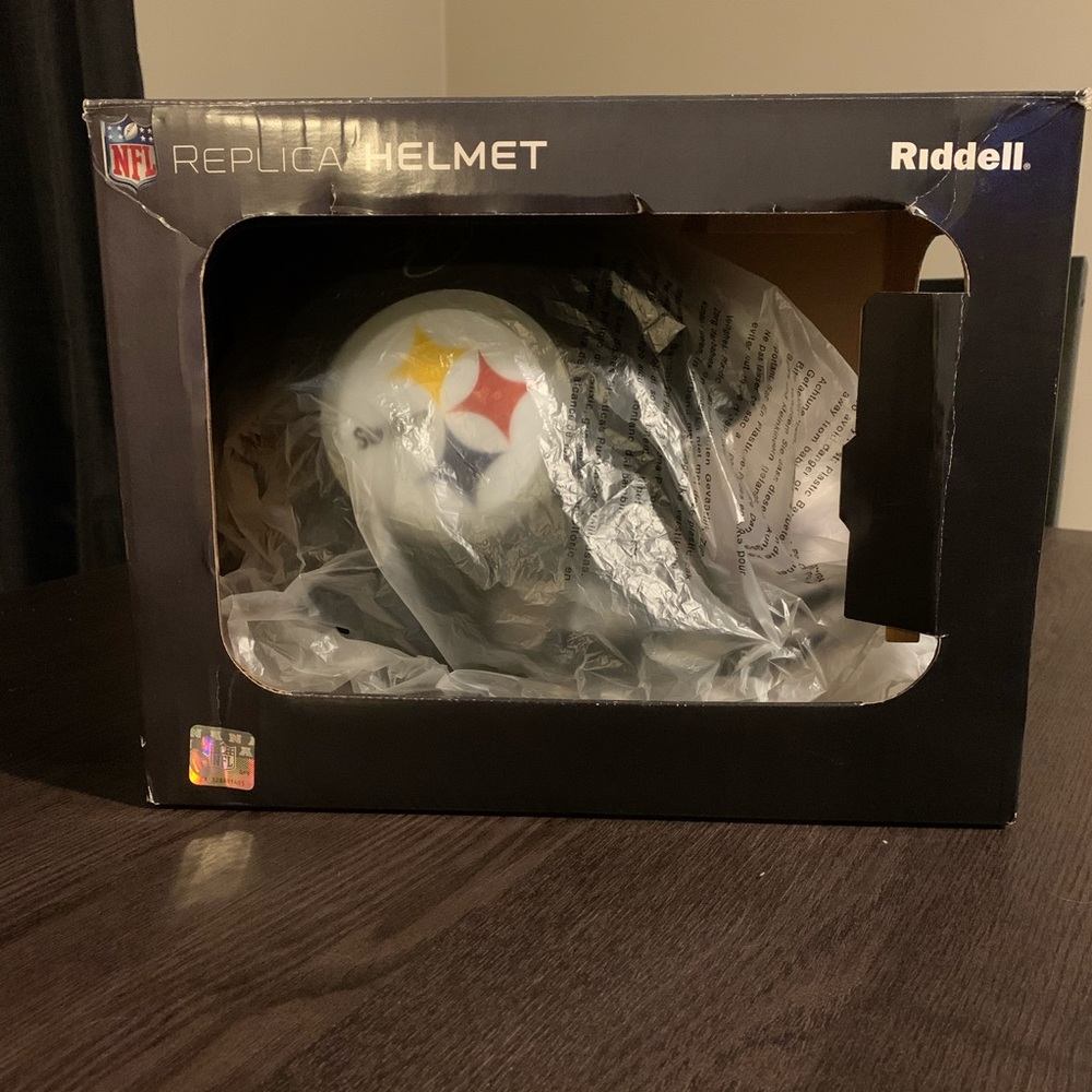 Troy Polamalu Signed Hall of Fame helmet